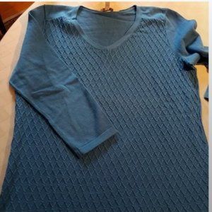 NWOT Talbots women's turquoise sweater